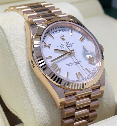 rolex presidential gold watch|Rolex rose gold 40mm president.